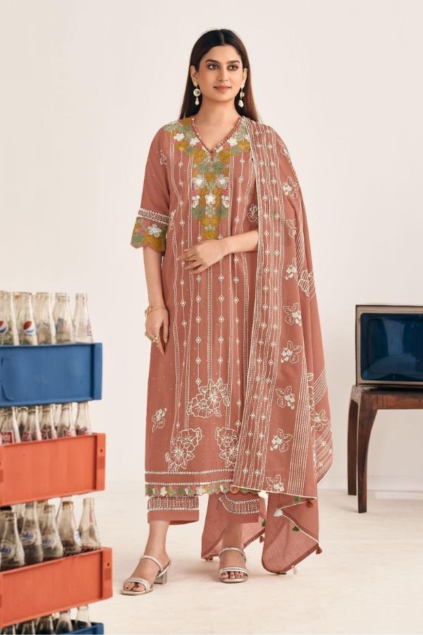 Jay Vijay Prints Goti Soda Pure Mal Mal Cotton Suit 10933