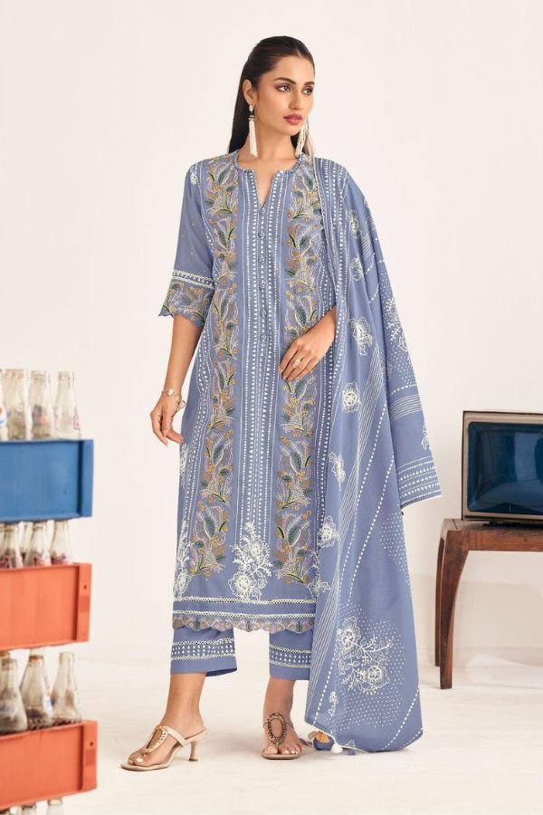 Jay Vijay Prints Goti Soda Pure Mal Mal Cotton Suit 10936