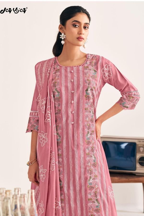 Jay Vijay Prints Goti Soda Pure Mal Mal Cotton Suit 10931