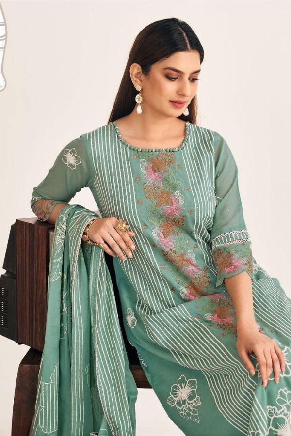 Jay Vijay Prints Goti Soda Pure Mal Mal Cotton Suit 10934