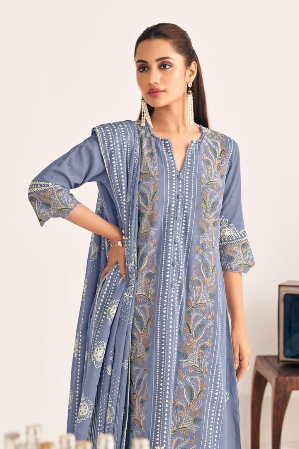 Jay Vijay Prints Goti Soda Pure Mal Mal Cotton Suit 10936
