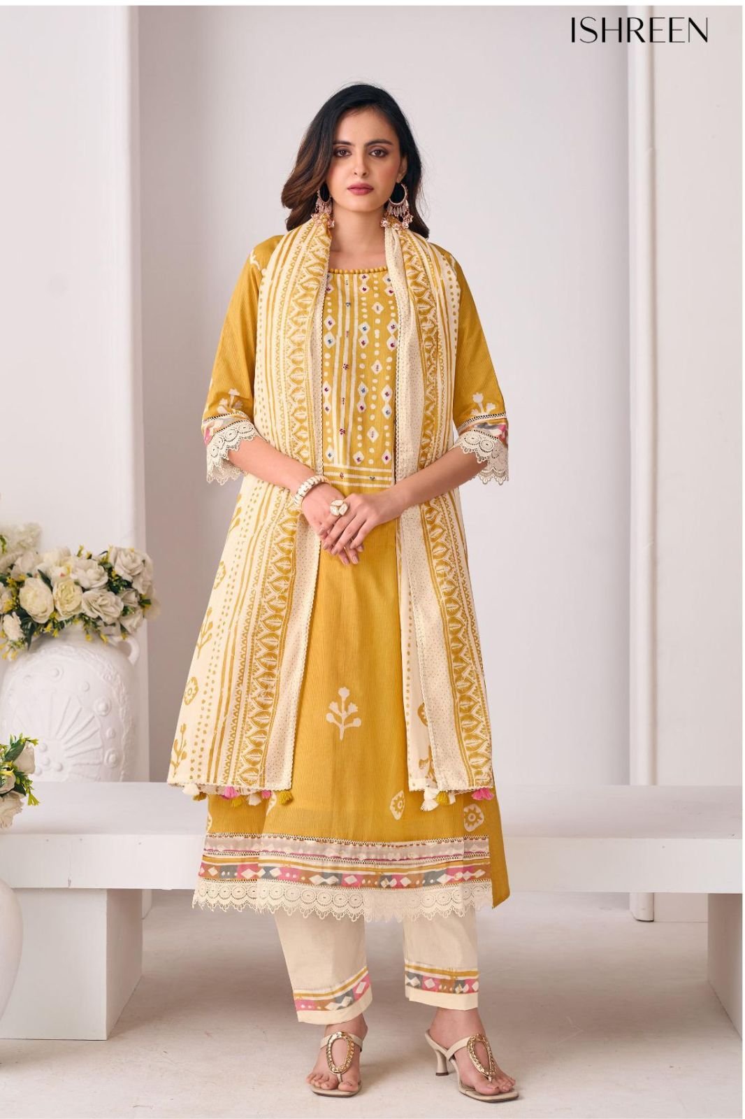 Jay Vijay Prints Ishreen 3280 Pure Cotton Ladies Suit 3280-B