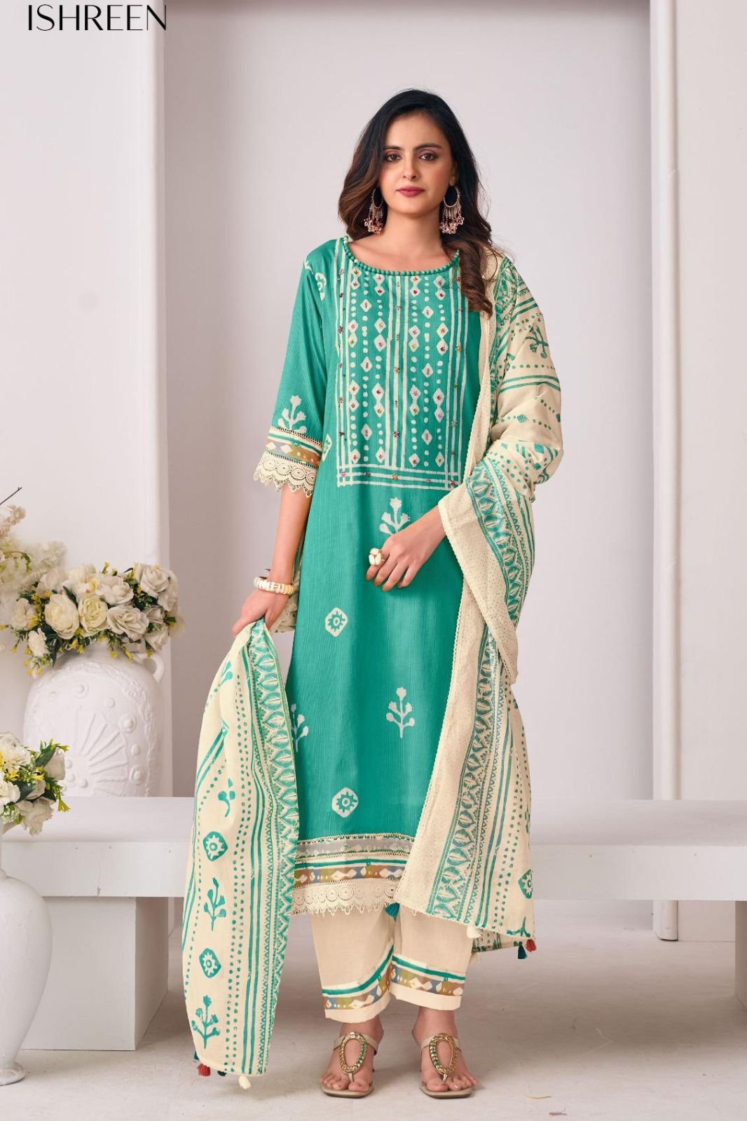 Jay Vijay Prints Ishreen 3280 Pure Cotton Ladies Suit 3280-C