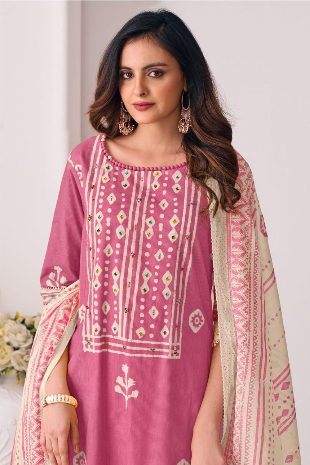 Jay Vijay Prints Ishreen 3280 Pure Cotton Ladies Suit 3280-A