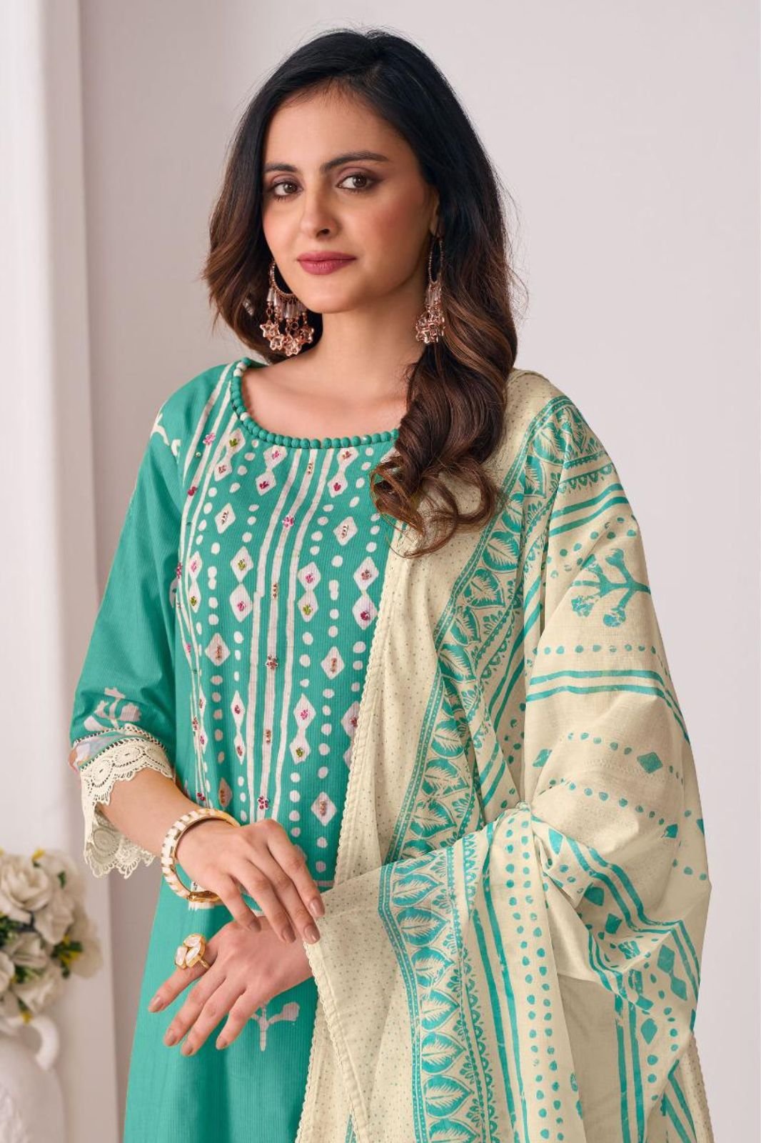 Jay Vijay Prints Ishreen 3280 Pure Cotton Ladies Suit 3280-C