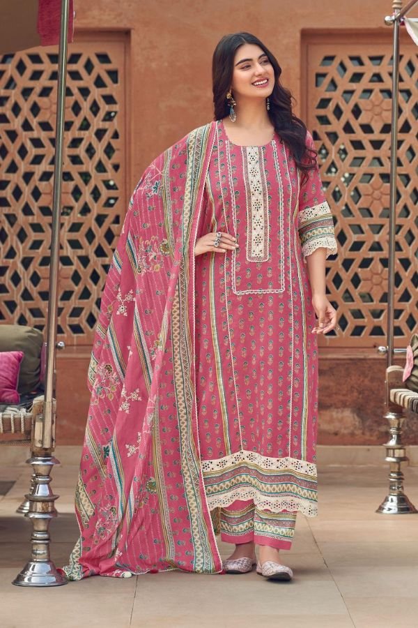 Jay Vijay Prints Karigari Tales Pure Mal Mal Cotton Suit 11143