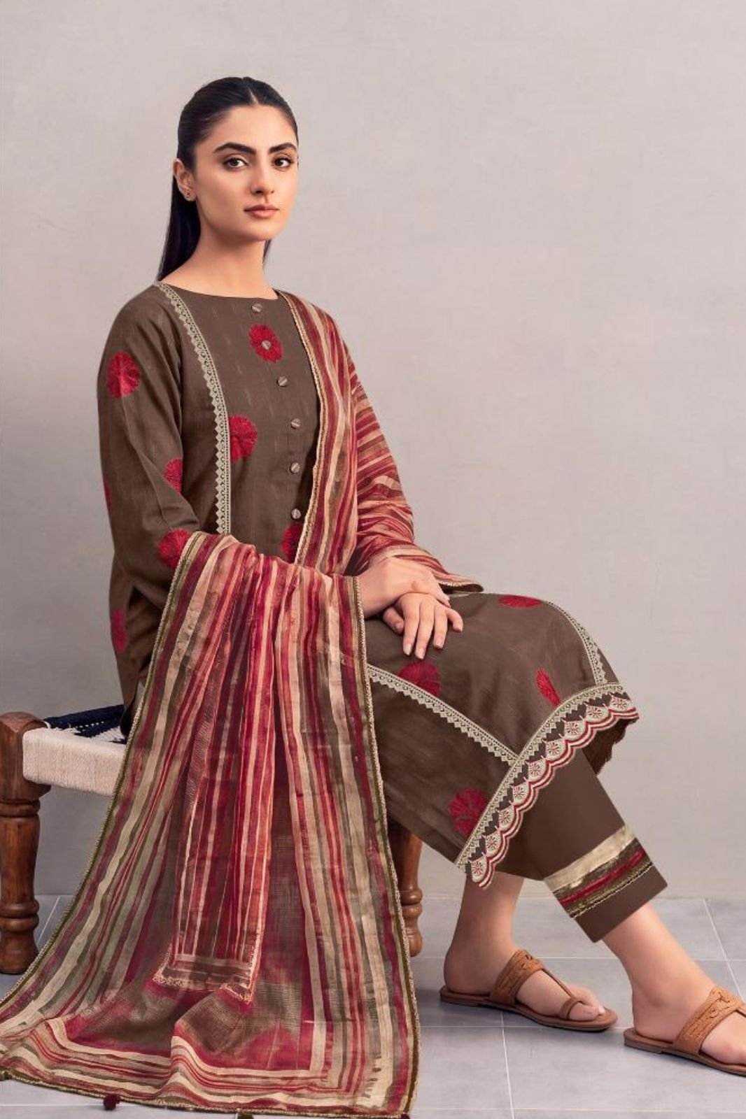 Jay Vijay Prints Lumora Premium Cotton Ladies Suit 3304-A