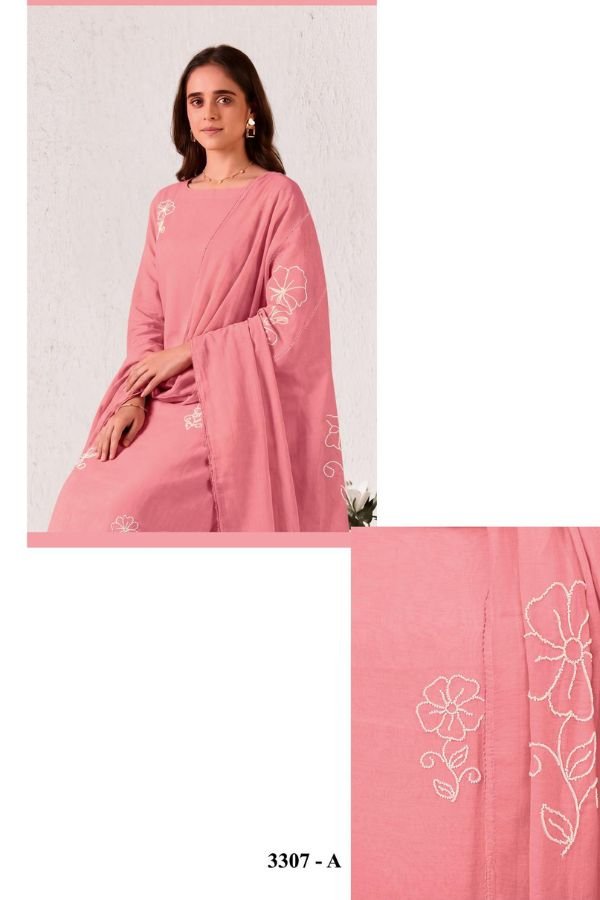 Jay Vijay Prints Nikhaar Malai Chanderi Ladies Suit 3307-A