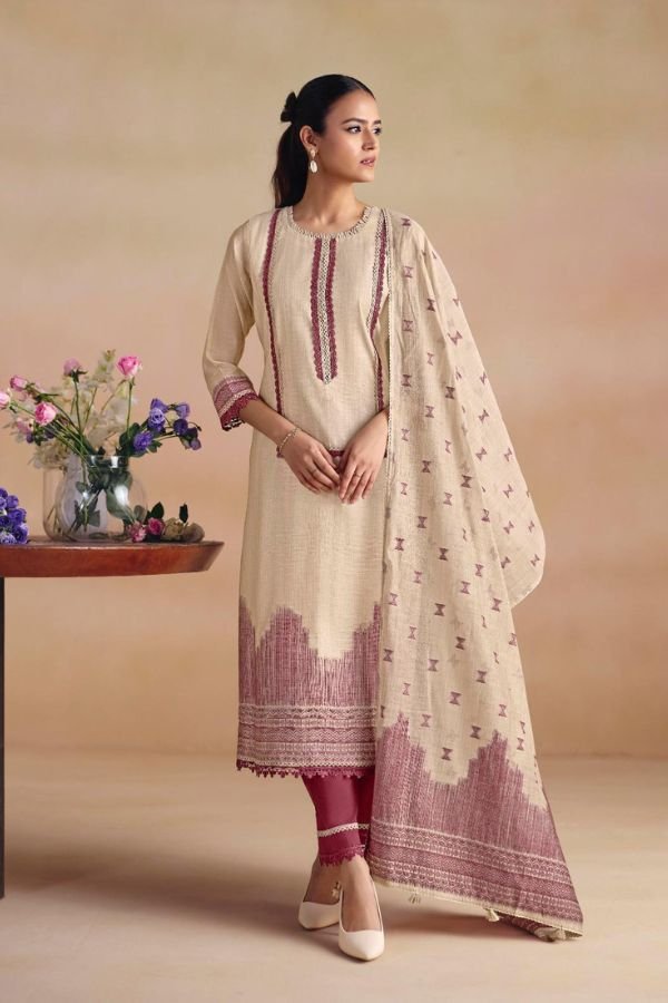 Jay Vijay Prints Sitarey Pure South Cotton Suit 11211