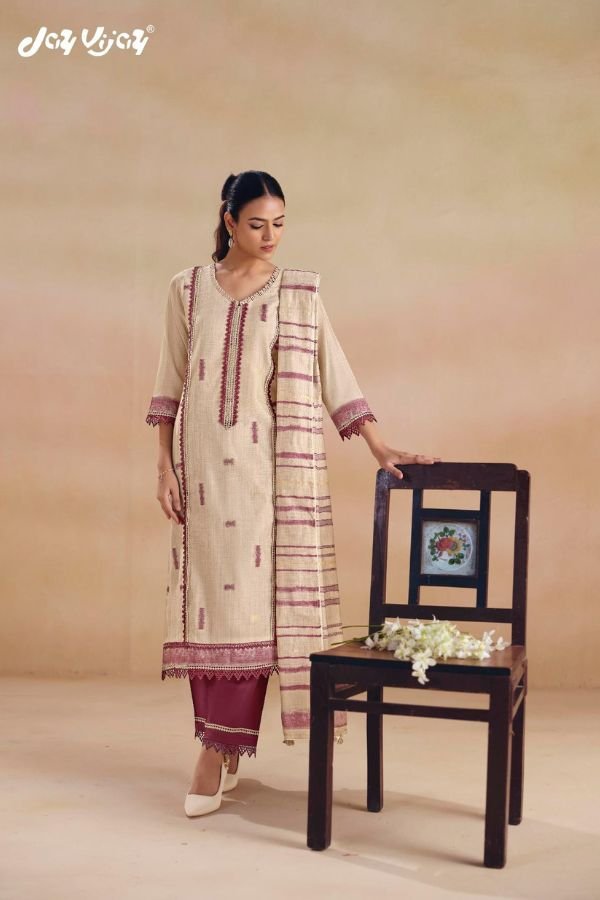 Jay Vijay Prints Sitarey Pure South Cotton Suit 11214