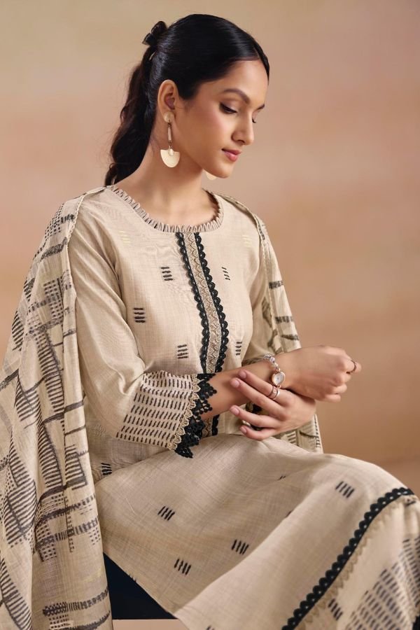 Jay Vijay Prints Sitarey Pure South Cotton Suit 11215