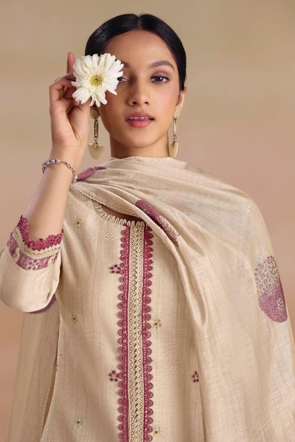 Jay Vijay Prints Sitarey Pure South Cotton Suit 11216