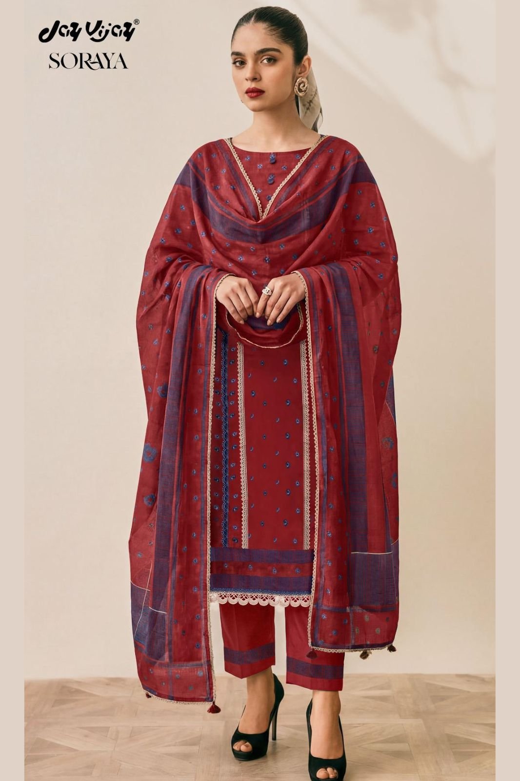 Jay Vijay Prints Soraya Premium Cotton Suit 3300-A
