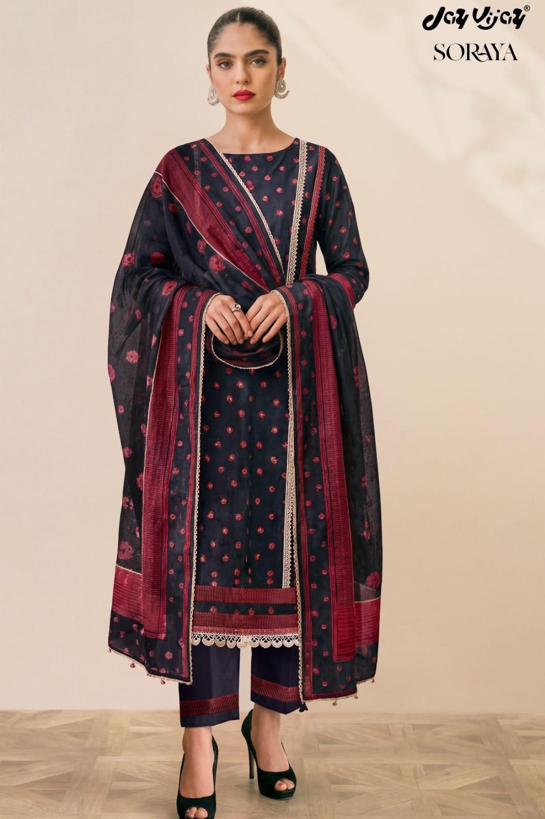 Jay Vijay Prints Soraya Premium Cotton Suit 3300-B