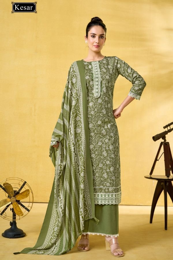 Kesar Karachi Aarna Pure Lawn Cotton Suit 1005