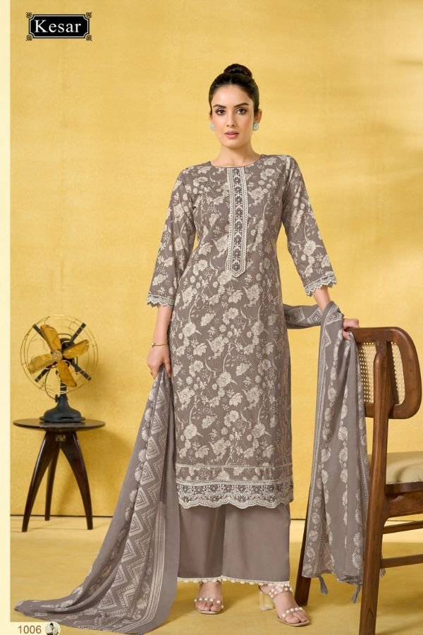 Kesar Karachi Aarna Pure Lawn Cotton Suit 1006