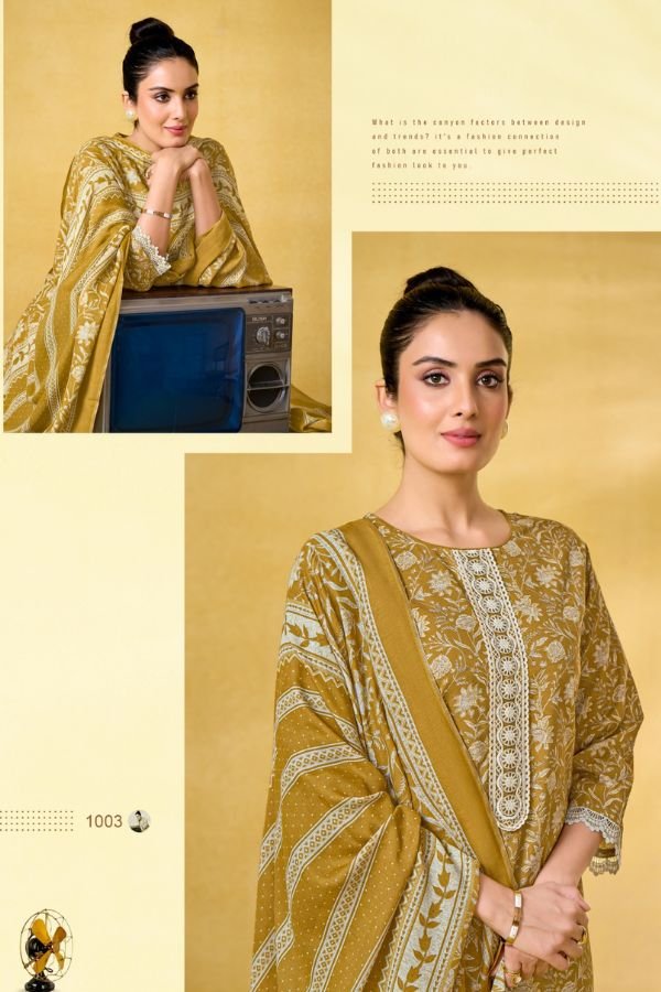 Kesar Karachi Aarna Pure Lawn Cotton Suit 1003