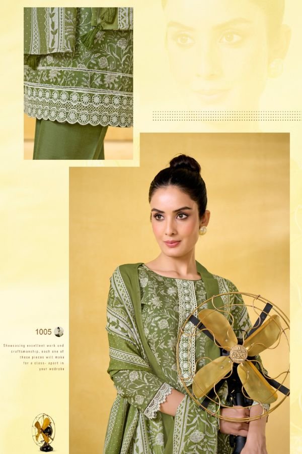 Kesar Karachi Aarna Pure Lawn Cotton Suit 1005