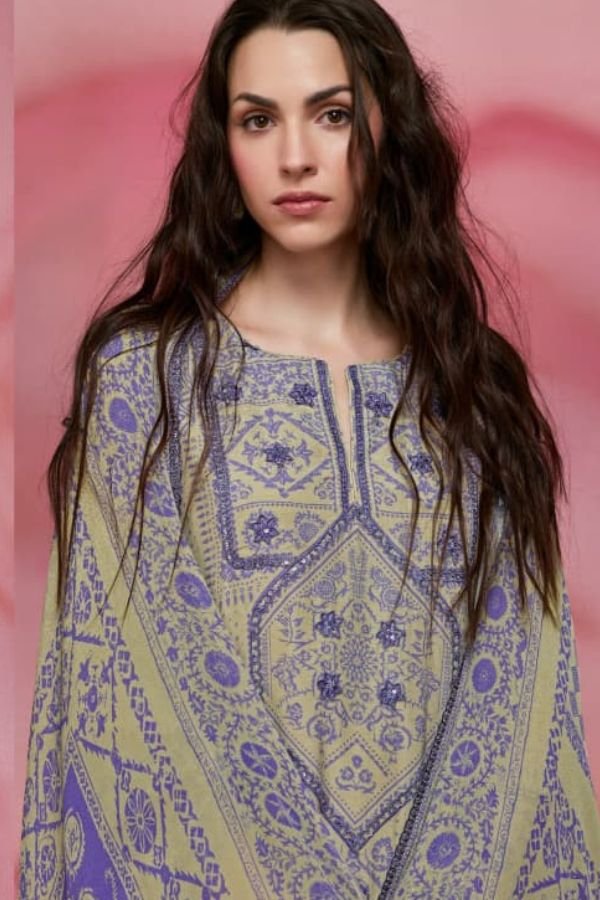 Kimora Fashion Heer Chand Tare Pure Muslin Salwar Suit H-0063