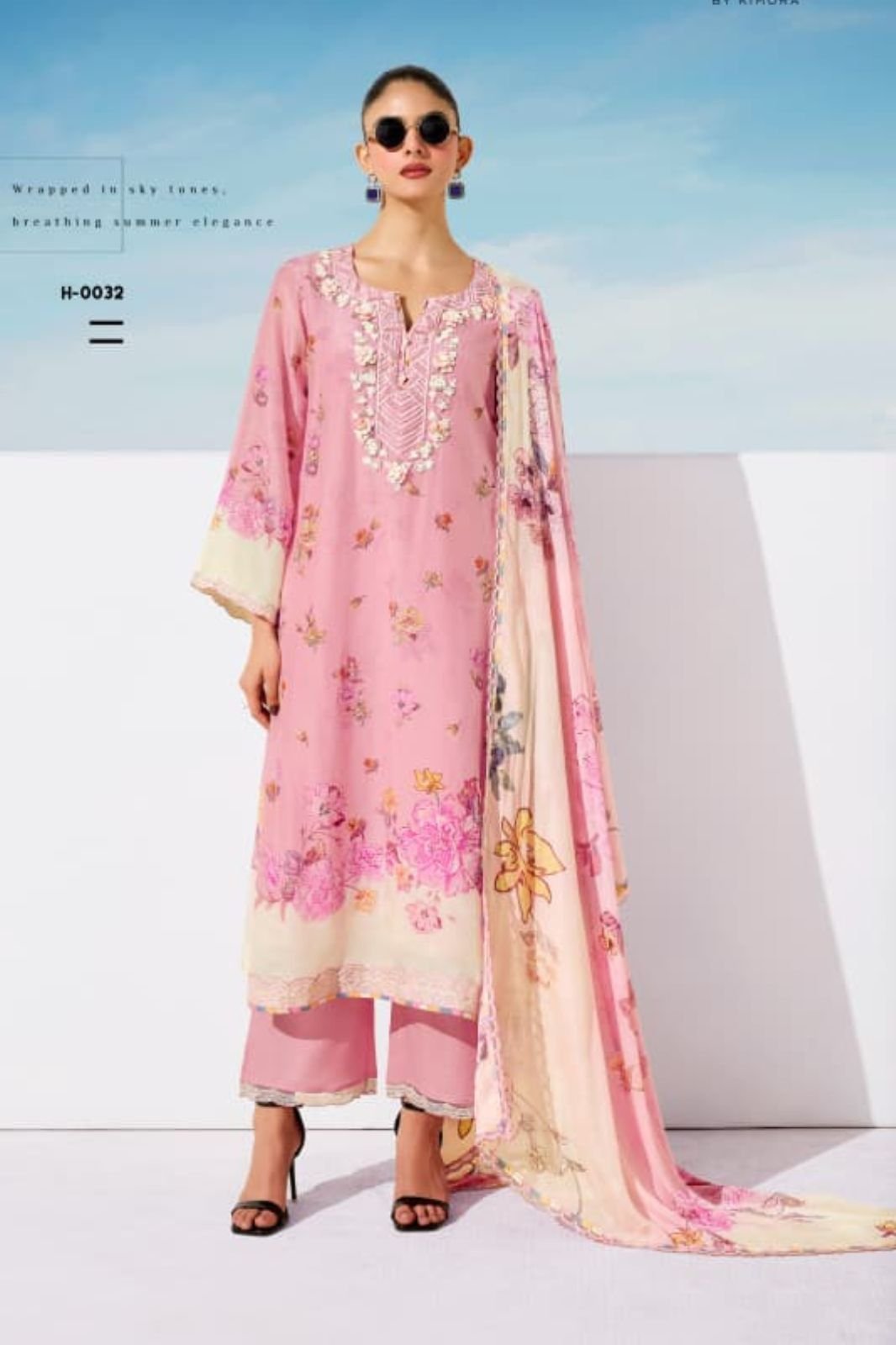 Kimora Fashion Heer Marina Pure Muslin Salwar Suit H-0032