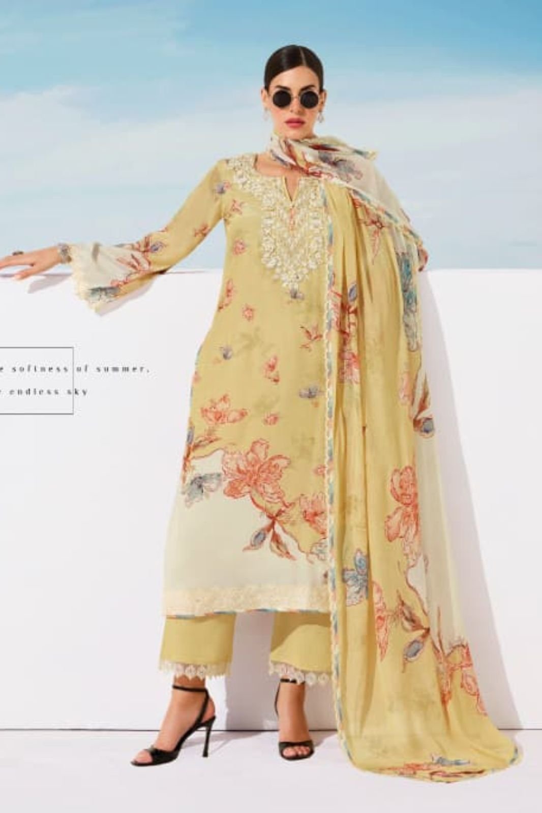 Kimora Fashion Heer Marina Pure Muslin Salwar Suit H-0035