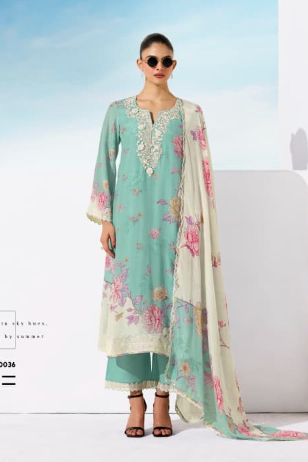 Kimora Fashion Heer Marina Pure Muslin Salwar Suit H-0036