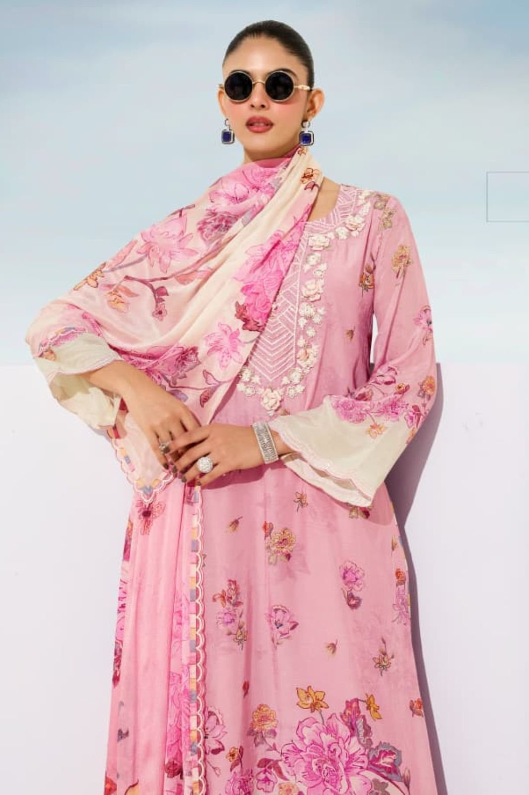 Kimora Fashion Heer Marina Pure Muslin Salwar Suit H-0032