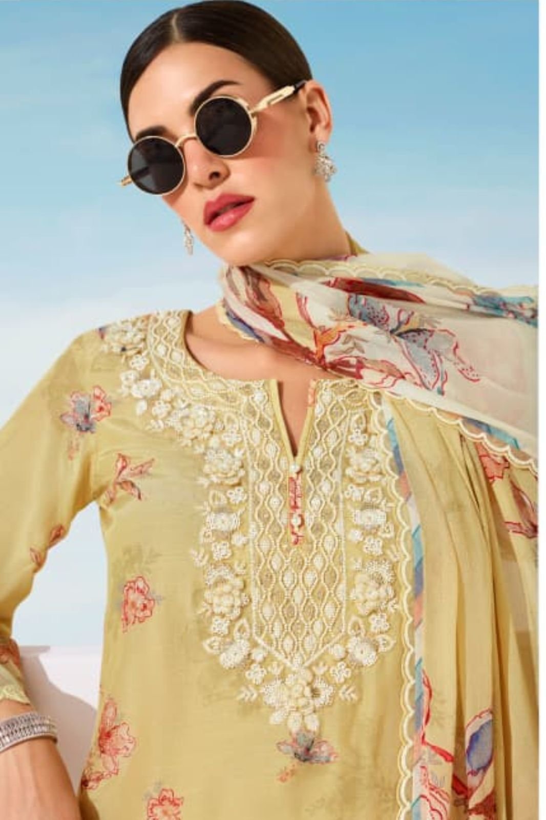 Kimora Fashion Heer Marina Pure Muslin Salwar Suit H-0035