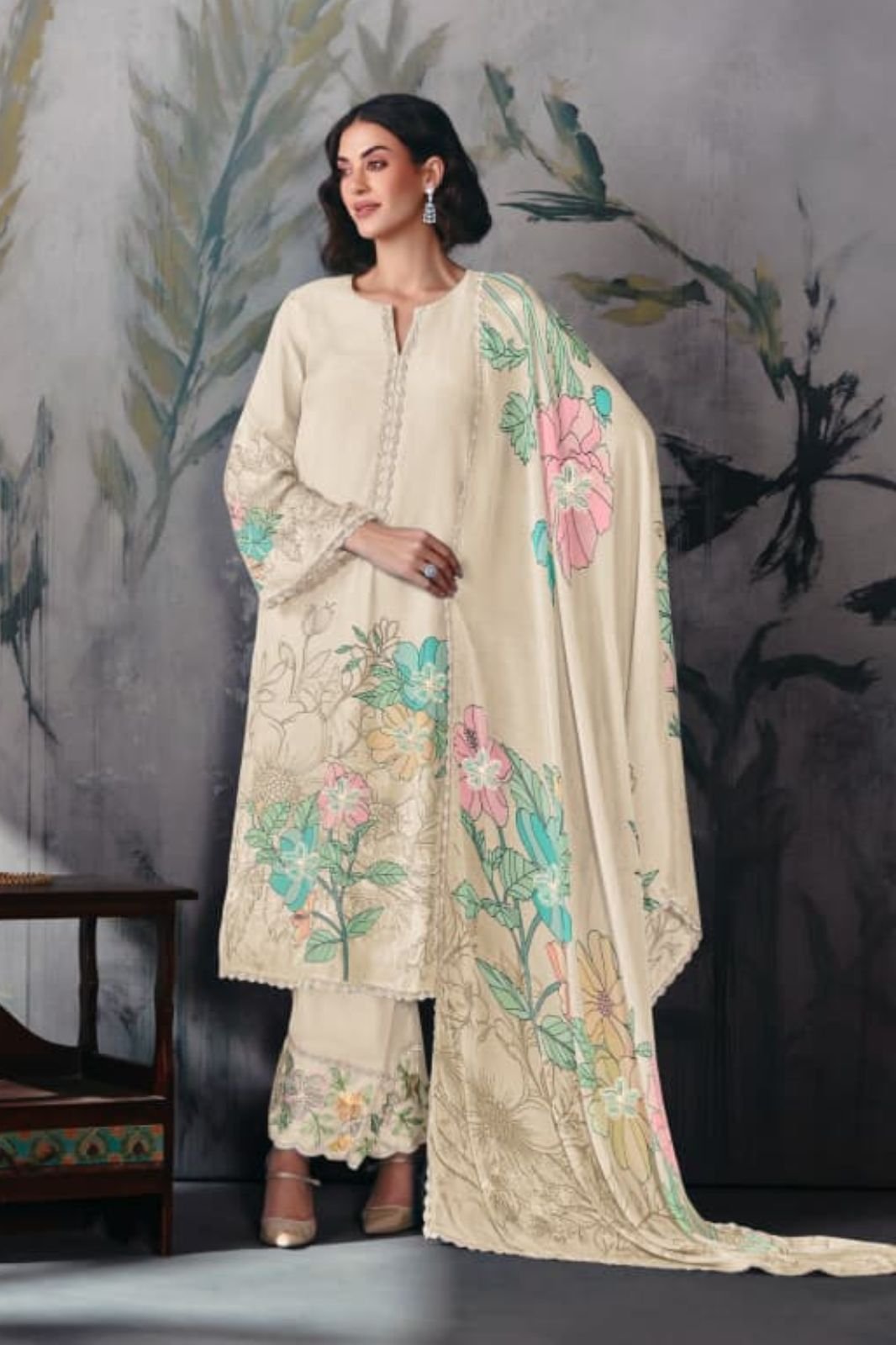 Kimora Fashion Heer Pyaar Cotton Lawn Ladies Suit 9957