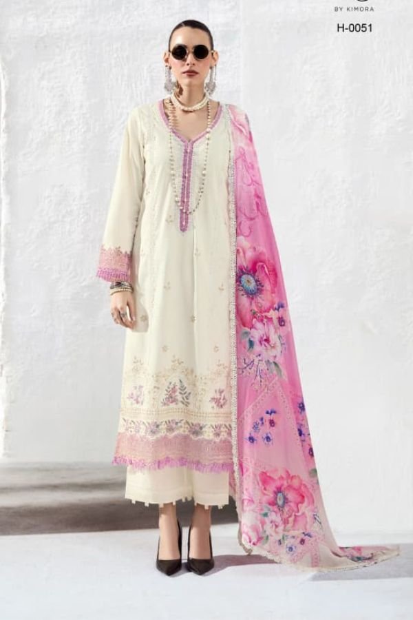 Kimora Fashion Heer Stardom Pure Cotton Lawn Salwar Suit H-0051