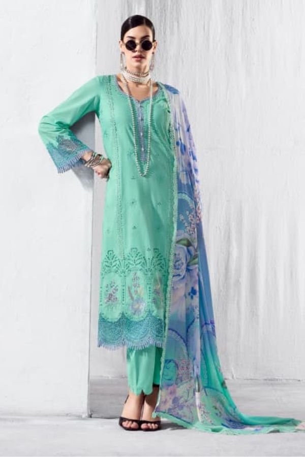 Kimora Fashion Heer Stardom Pure Cotton Lawn Salwar Suit H-0052