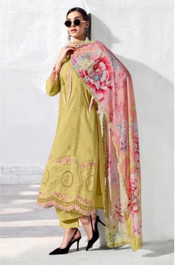 Kimora Fashion Heer Stardom Pure Cotton Lawn Salwar Suit H-0056