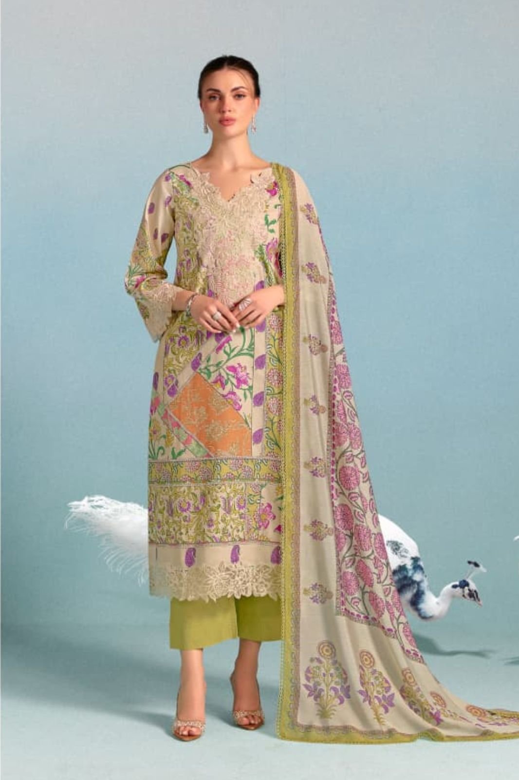 Kimora Fashion Sohni Block Pure Cotton Lawn Suit 762