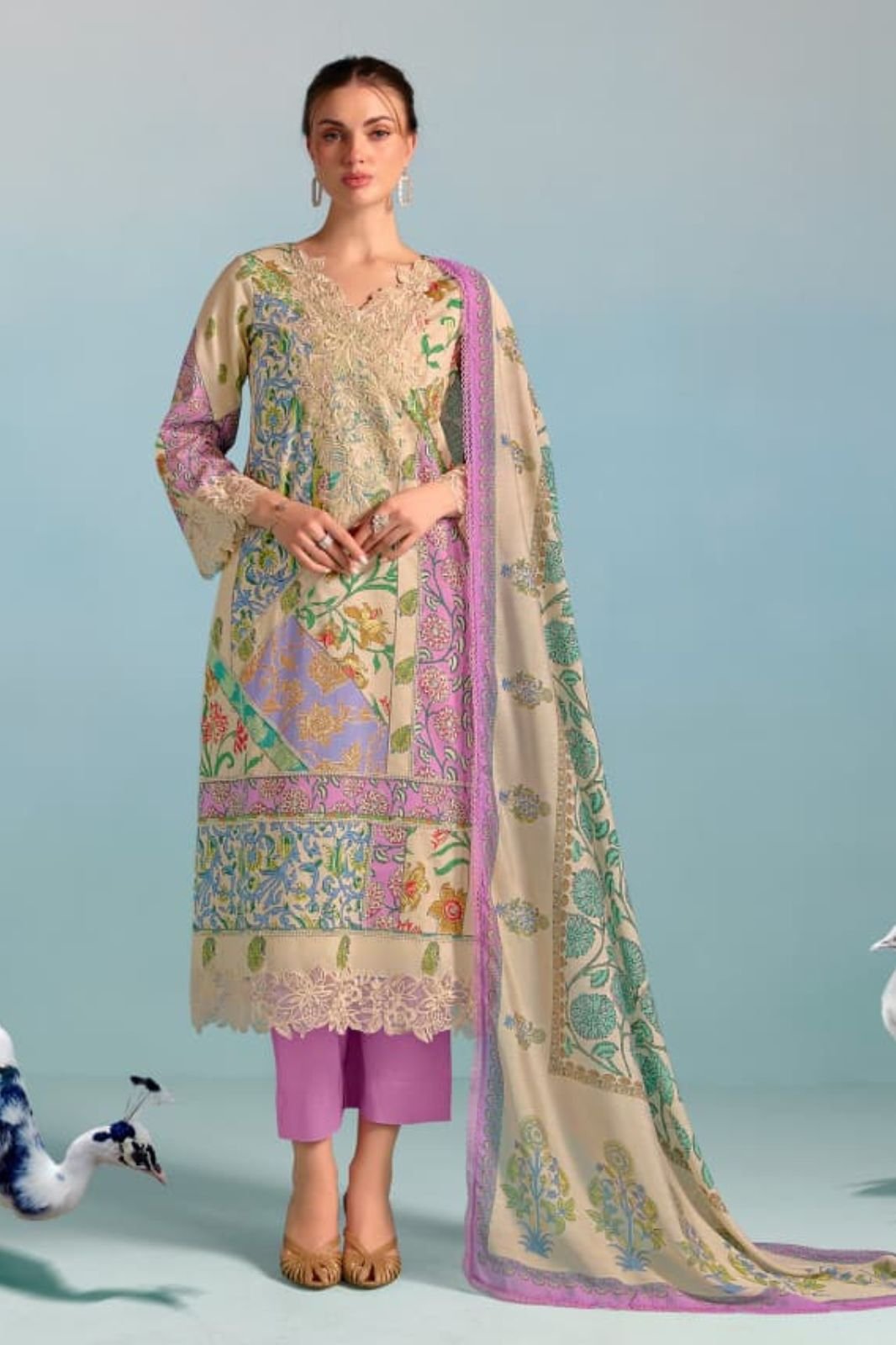 Kimora Fashion Sohni Block Pure Cotton Lawn Suit 763