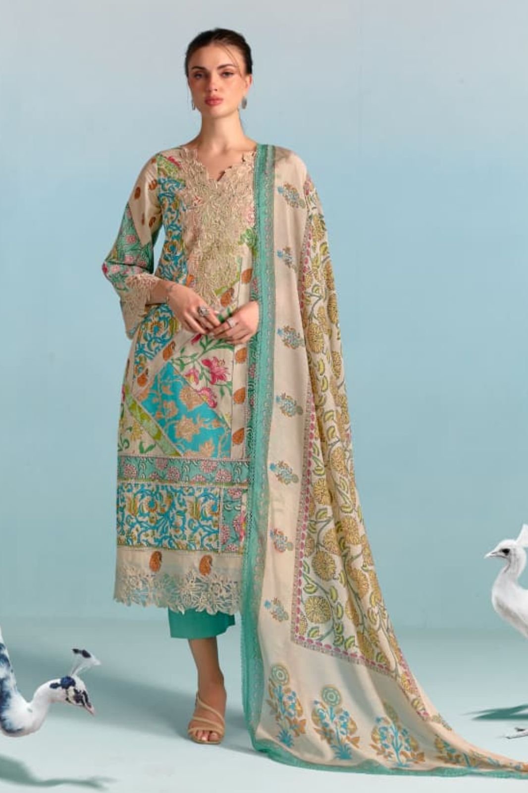Kimora Fashion Sohni Block Pure Cotton Lawn Suit 764