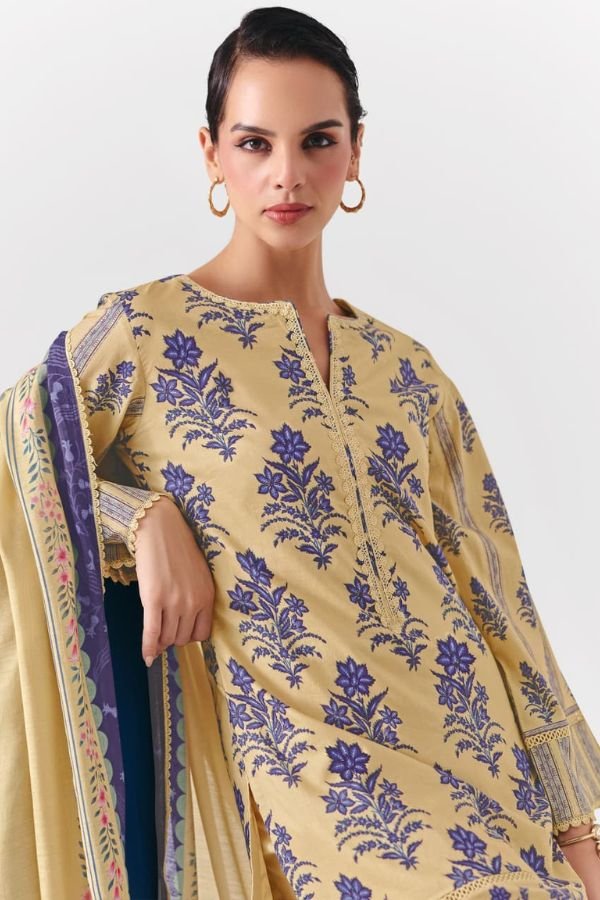 Kimora Fashion Sohni Cobalt Pure Cotton Suit 803