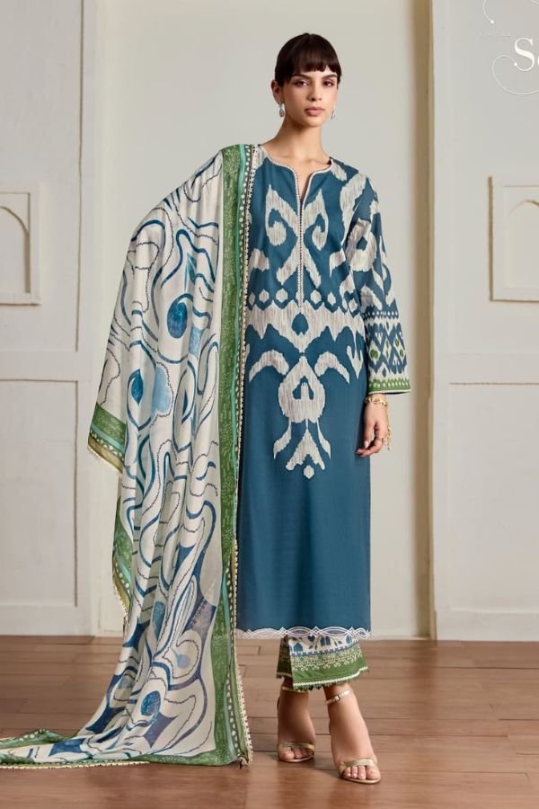 Kimora Fashion Sohni Ikat Pure Cotton Lawn Salwar Suit 841