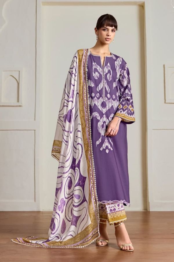 Kimora Fashion Sohni Ikat Pure Cotton Lawn Salwar Suit 842