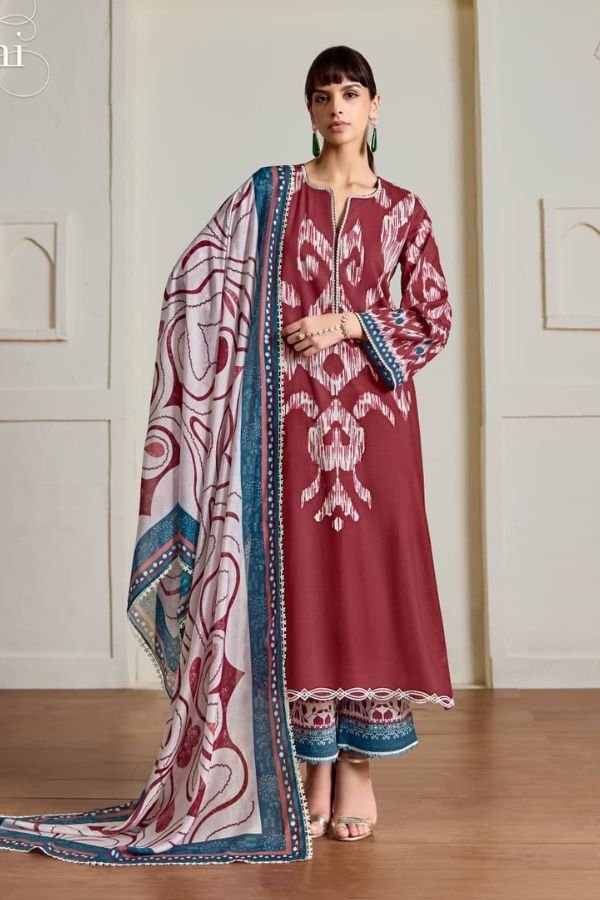 Kimora Fashion Sohni Ikat Pure Cotton Lawn Salwar Suit 844