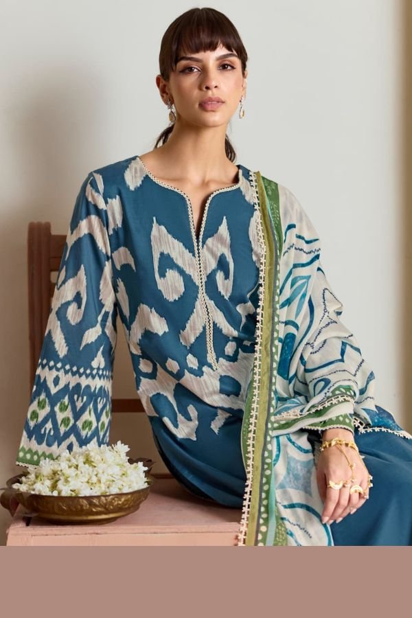 Kimora Fashion Sohni Ikat Pure Cotton Lawn Salwar Suit 841