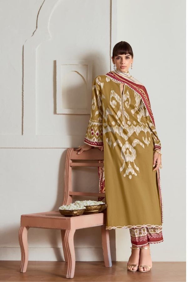 Kimora Fashion Sohni Ikat Pure Cotton Lawn Salwar Suit 843