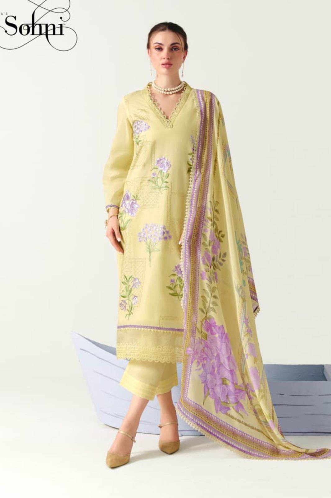 Kimora Fashion Sohni Orchid Pure Cotton Lawn Suit 793