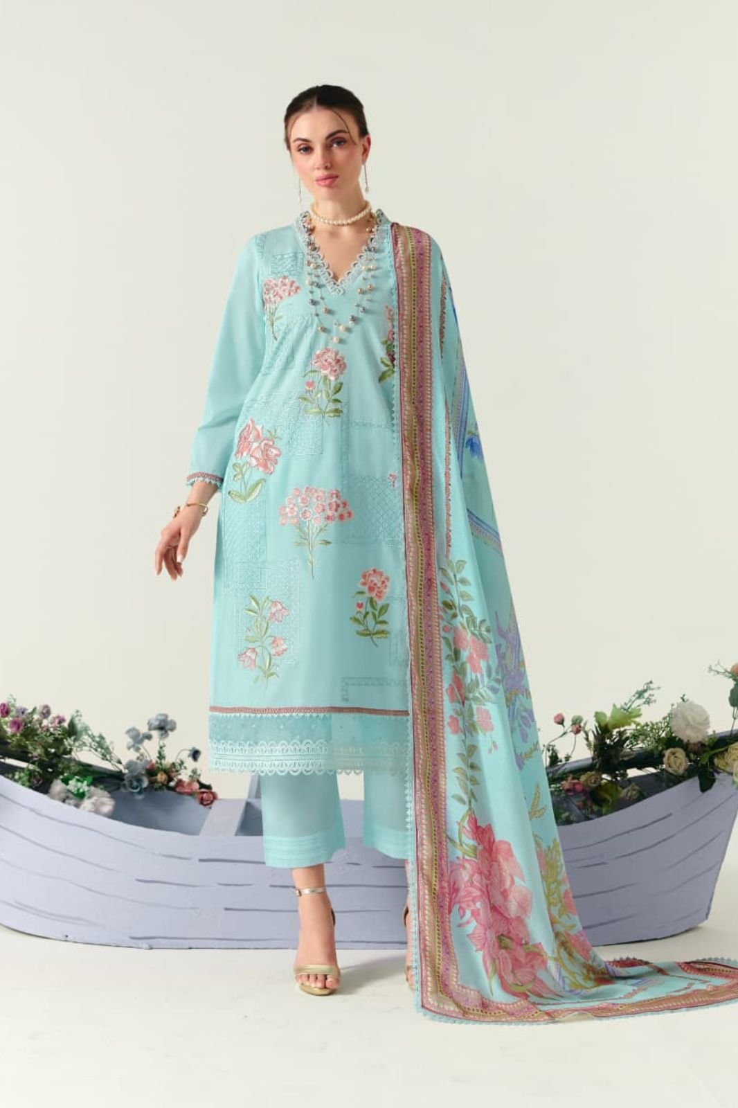 Kimora Fashion Sohni Orchid Pure Cotton Lawn Suit 794
