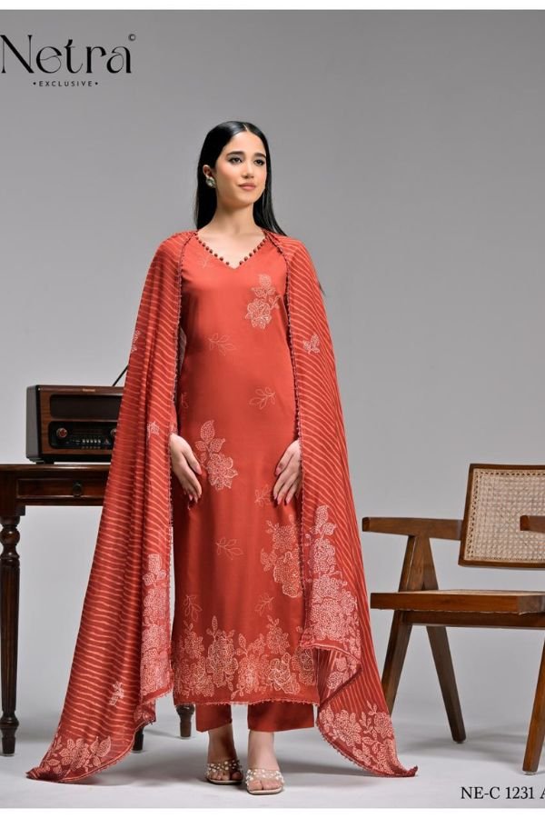 Netra Exclusive Aabha Premium Pure Cotton Ladies Suit NE-C 1231 A