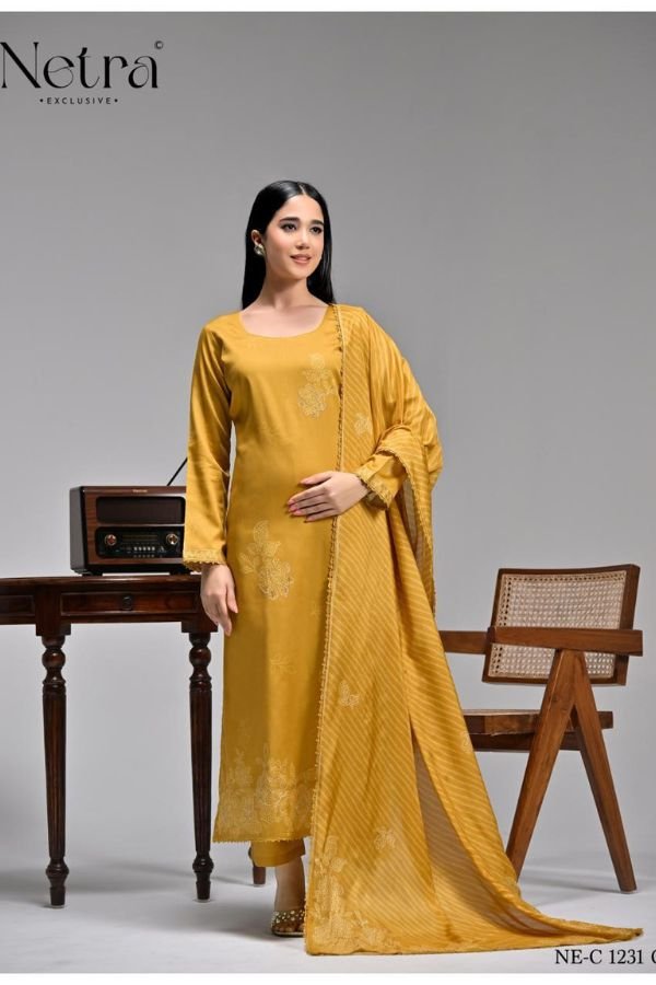 Netra Exclusive Aabha Premium Pure Cotton Ladies Suit NE-C 1231 C