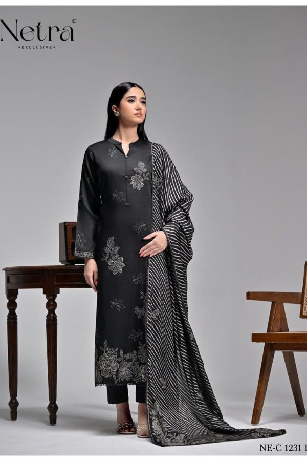 Netra Exclusive Aabha Premium Pure Cotton Ladies Suit NE-C 1231 D