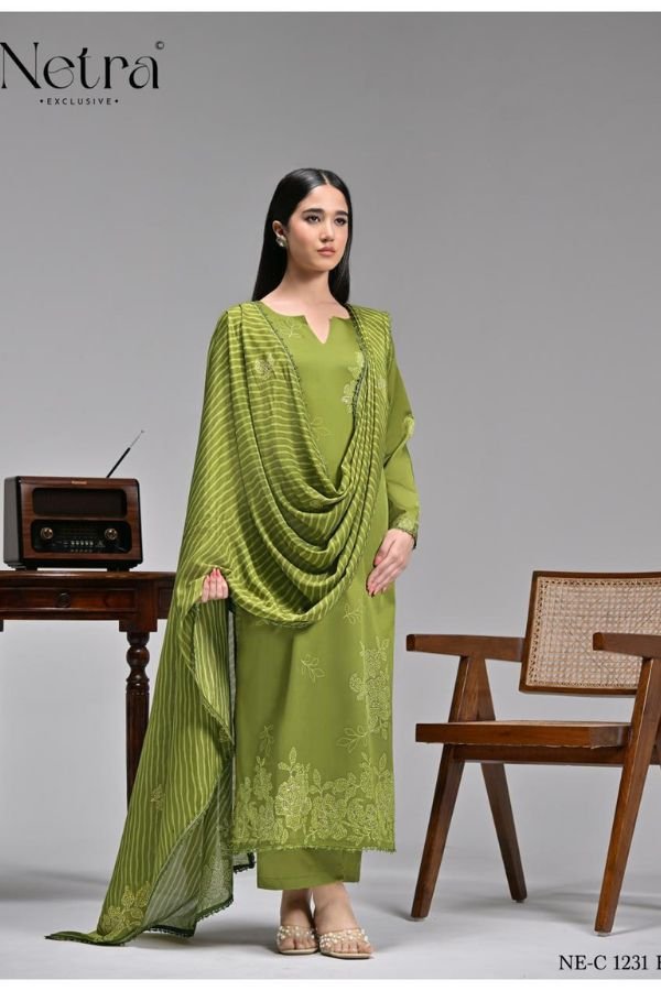 Netra Exclusive Aabha Premium Pure Cotton Ladies Suit NE-C 1231 E