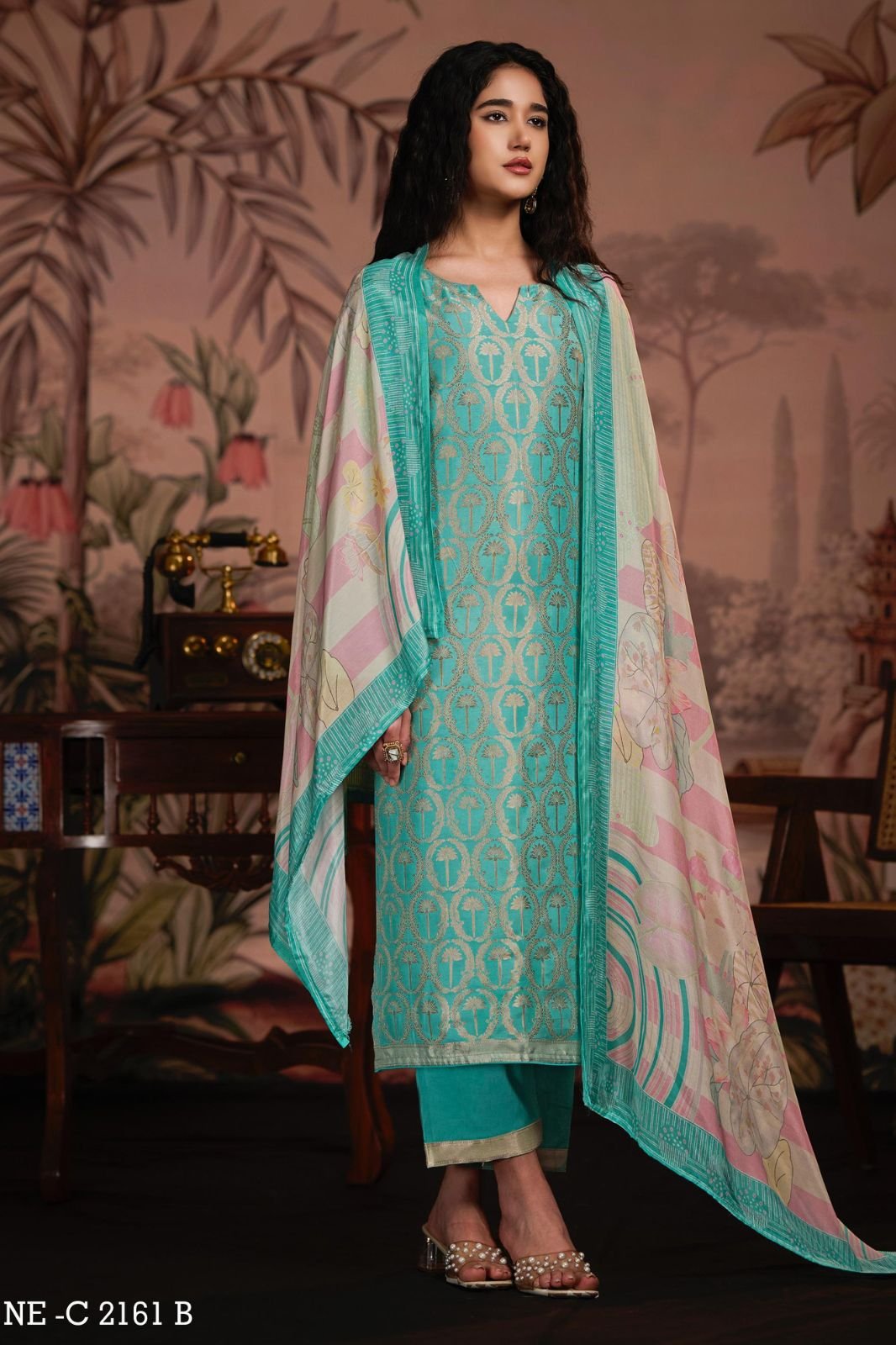 Netra Exclusive Aarna Supreme Pure Muslin Suit NE-C 2161 B