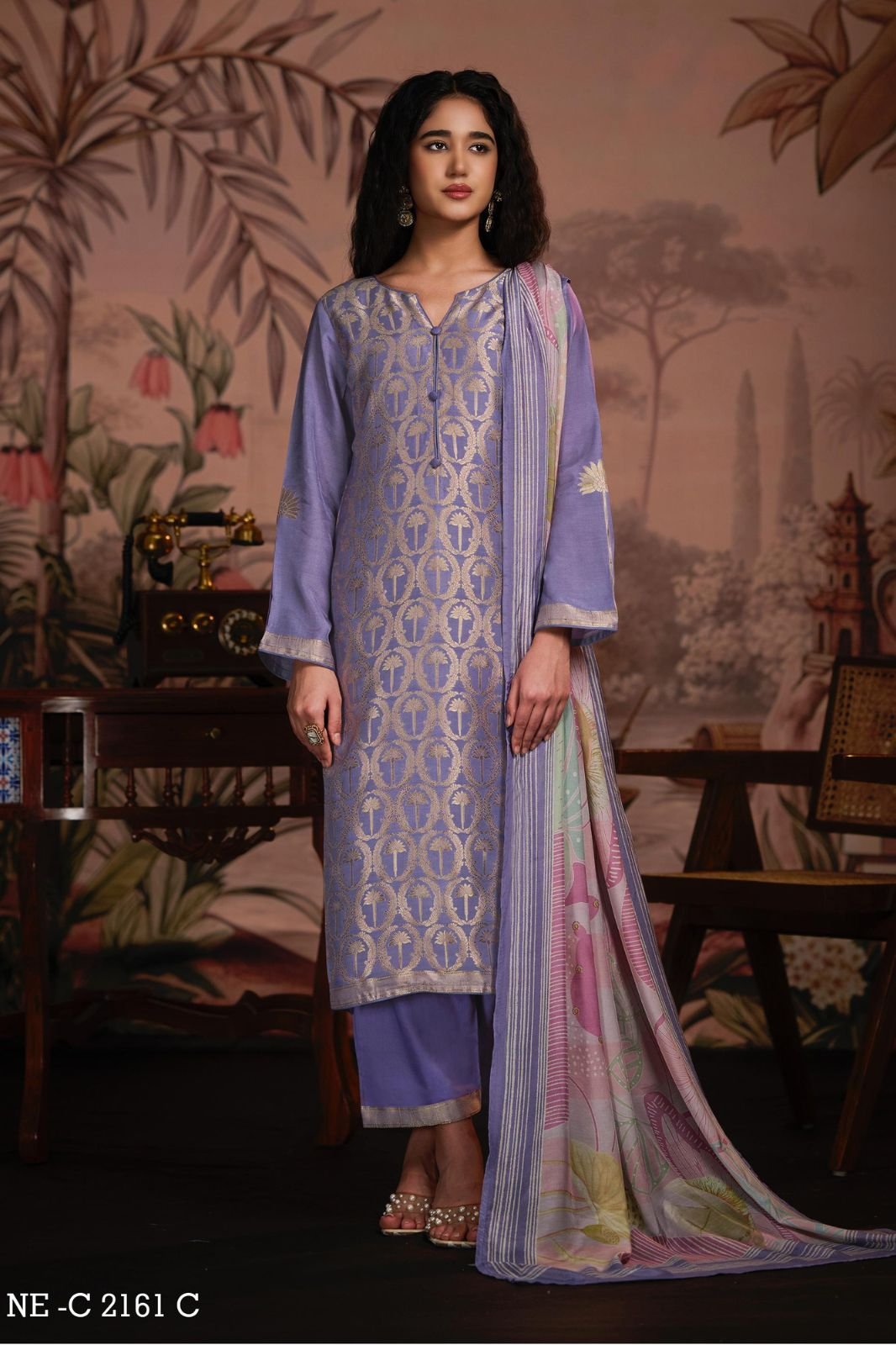 Netra Exclusive Aarna Supreme Pure Muslin Suit NE-C 2161 C