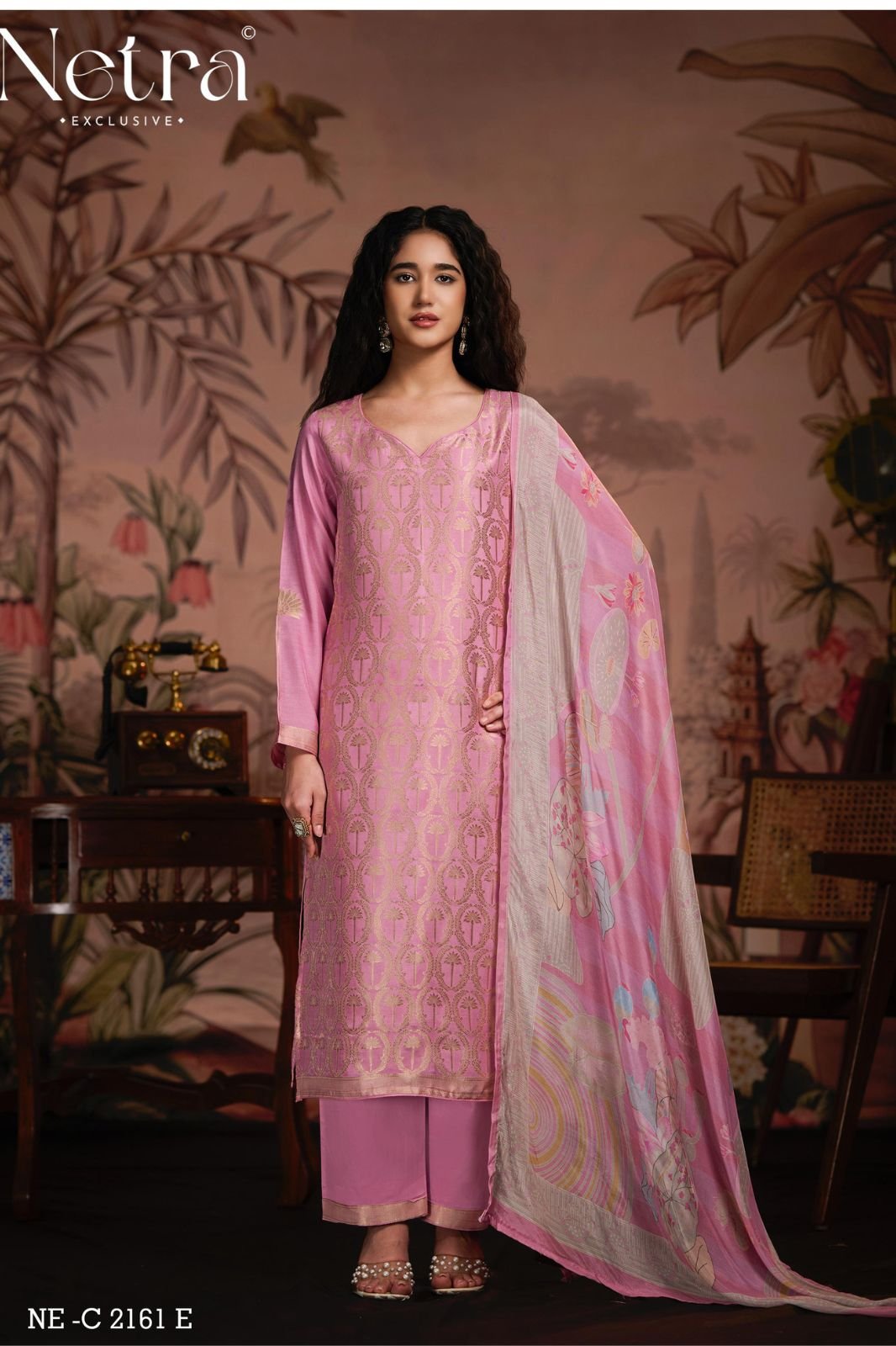 Netra Exclusive Aarna Supreme Pure Muslin Suit NE-C 2161 E